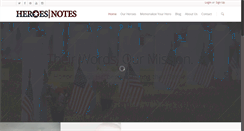 Desktop Screenshot of heroesnotes.org